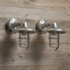 Nautical Bulkhead Light Marine Solid Aluminum Wall Light Fixture With Shade 2 pcs