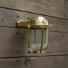 Wall Mount Bulkhead Sconce Light Fixture Nautical Vintage Style Brass