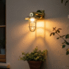Nautical Solid Brass Outdoor Exterior Wall Light Fixture With Junction Box