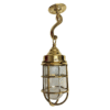 Nautical American Bulkhead Ceiling Hanging Brass Light