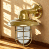 Nautical Ship Marine Solid Brass Wall Swan Passageway Bulkhead Light Fixture