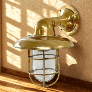 Nautical Ship Marine Solid Brass Wall Swan Passageway Bulkhead Light Fixture