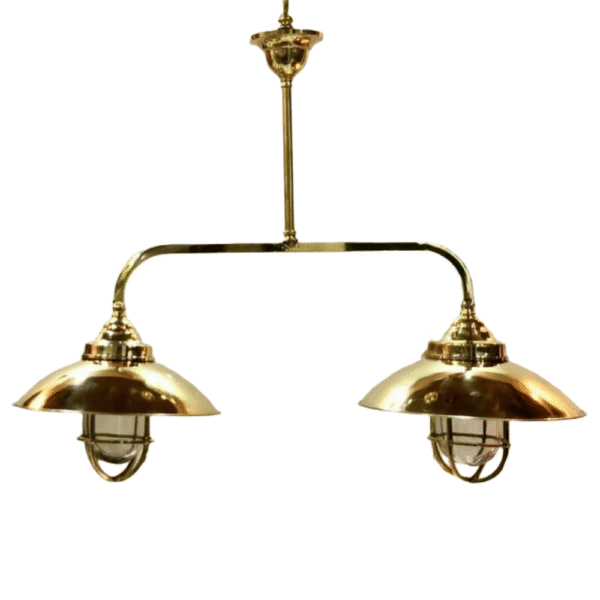 Nautical Ship Marine Solid Brass Hanging Retro Light Fixture – Twins