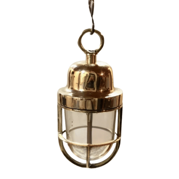 SHIP CEILING ART DECOR BRASS HANGING PENDANT LIGHT FIXTURE