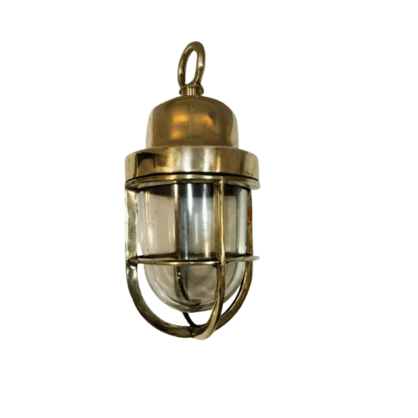 SHIP CEILING ART DECOR BRASS HANGING PENDANT LIGHT FIXTURE