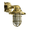 Nautical Solid Brass Outdoor Exterior Wall Light Fixture With Junction Box
