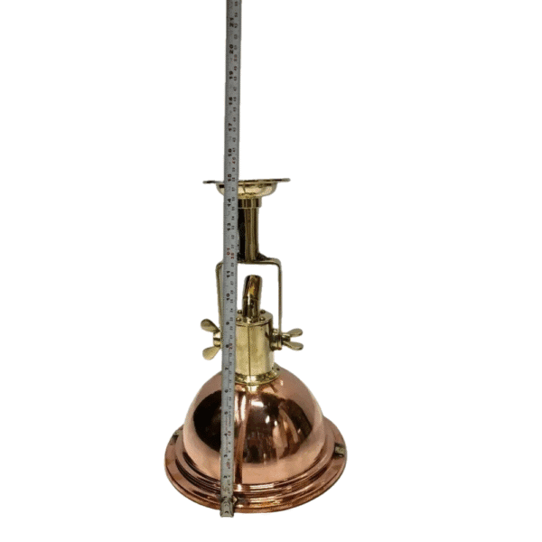 NAUTICAL MARINE ANTIQUE FIXTURE COPPER & BRASS CEILING LIGHT SHIP CARGO LIGHT