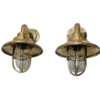 Nautical Bulkhead Light Marine Solid Brass Wall Light With Shade