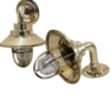 Nautical Bulkhead Light Marine Solid Brass Wall Light With Shade