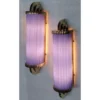 Pair Skyscraper Vintage Art Deco Light Wall Sconces