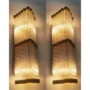 Brass Vintage Art Deco Antique Wall Sconces – a Pair