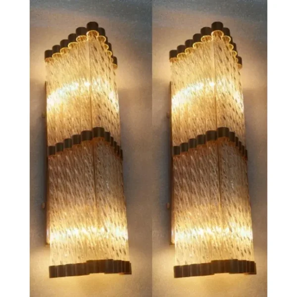 Brass Vintage Art Deco Antique Wall Sconces – a Pair