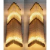 Brass Vintage Art Deco Antique Wall Sconces – a Pair