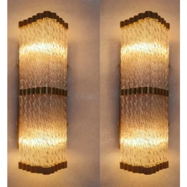 Brass Vintage Art Deco Antique Wall Sconces – a Pair