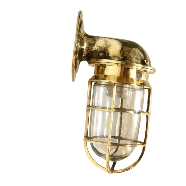 Marine Bulkhead Light Nautical Brass Vintage Antique Solid Wall Decor