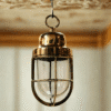 SHIP CEILING ART DECOR AUTHENTIC BRASS HANGING PENDANT LIGHT FIXTURE