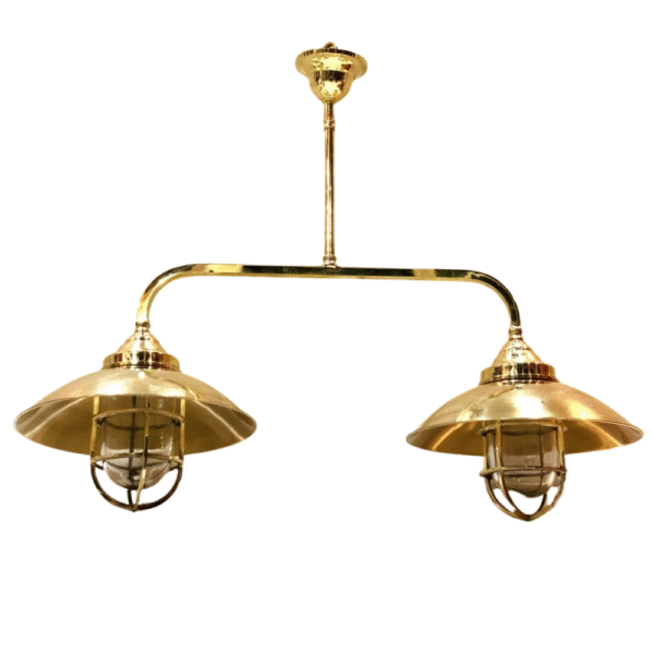Nautical Ship Marine Solid Brass Hanging Retro Light Fixture – Twins