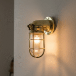 Nautical Ship Marine Japanese Brass Wall Swan Passageway Bulkhead Light