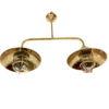 Nautical Ship Marine Solid Brass Hanging Retro Light Fixture – Twins