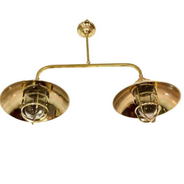 Nautical Ship Marine Solid Brass Hanging Retro Light Fixture – Twins