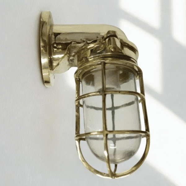 Nautical Ship Marine Japanese Brass Wall Swan Passageway Bulkhead Light