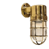 Antique Nautical Brass Bulkhead Wall Lights – Vintage Passageway Ship