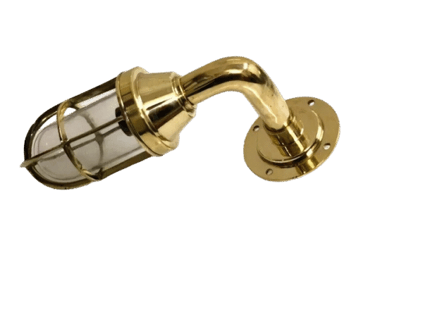Nautical Solid Brass Bulkhead Wall Sconce Light Fixture Indoor & Outdoor Marine