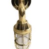 Nautical Solid Brass Bulkhead Wall Sconce Light Fixture Indoor & Outdoor Marine