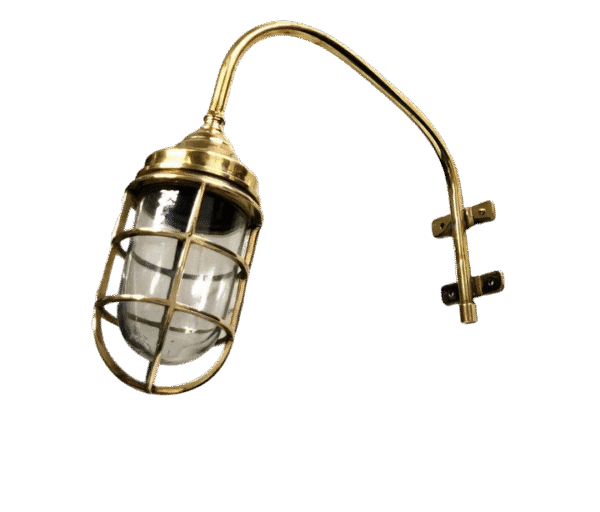 Antique Solid Brass Nautical Swan Ship Passageway Marine Sconce/Wall Light
