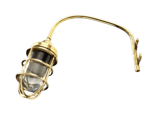 Antique Solid Brass Nautical Swan Ship Passageway Marine Sconce/Wall Light