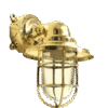 Nautical Solid Brass Outdoor Exterior Wall Light Fixture With Junction Box