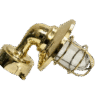 Nautical Solid Brass Outdoor Exterior Wall Light Fixture With Junction Box
