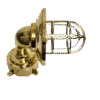 Nautical Solid Brass Outdoor Exterior Wall Light Fixture With Junction Box