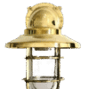 Nautical Solid Brass Outdoor Exterior Wall Light Fixture With Junction Box