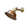 NAUTICAL MARINE ANTIQUE FIXTURE COPPER & BRASS CEILING LIGHT SHIP CARGO LIGHT
