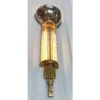 Pair Vintage Art Deco Wall Sconces in Nickel Brass Lamp; Glass Rod Ship Light