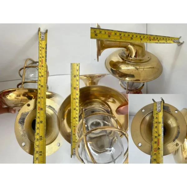 Nautical Ship Marine Solid Brass Wall Swan Passageway Bulkhead Light Fixture
