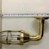 Nautical Solid Brass Bulkhead Wall Sconce Light Fixture Indoor & Outdoor Marine