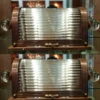 Vintage Art Deco Brass Case & Glass Rod Wall Sconces – a Pair