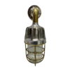Antique Industrial Style Swan Neck Aluminum & Brass Wall Sconce Light Fixture 2 pieces