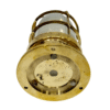 Vintage-Style Brass Bulkhead Ceiling Light – Nautical Ship Lamp with Frosted Glass