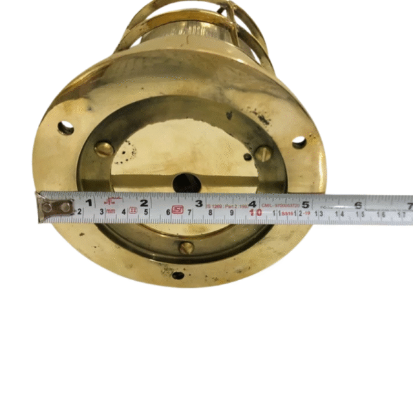 Vintage-Style Brass Bulkhead Ceiling Light – Nautical Ship Lamp with Frosted Glass