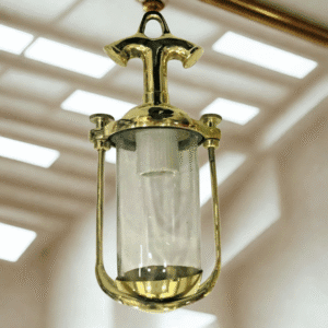 Nautical Vintage Style Hanging Bulkhead Brass Ship Passageway Light