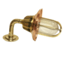 Nautical Marine Bulkhead Brass Wall Passageway Ship Light & Copper Shade