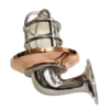 Nautical Marine Bulkhead Light Swan Style Aluminum Wall Light Copper Shade 2 pieces