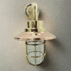 NAUTICAL VINTAGE STYLE BULKHEAD WALL MOUNT BRASS LIGHT COPPER SHADE