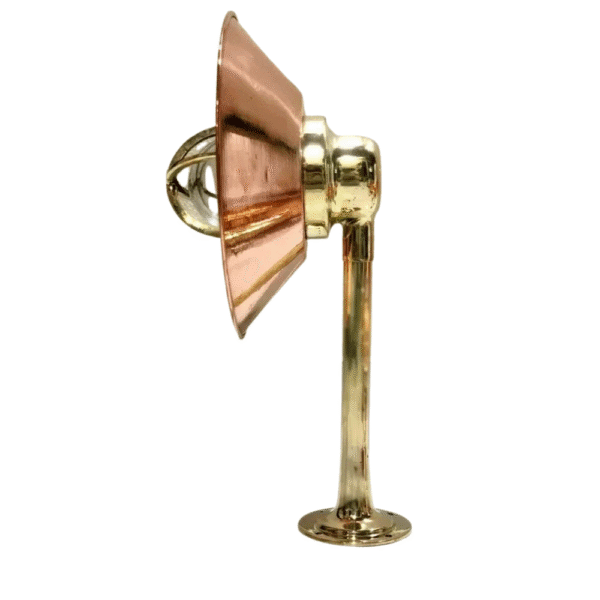 Vintage Antique Brass Bulkhead Nautical Wall Sconces Light Fixture-Copper Shade