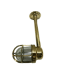 Vintage Antique Brass Bulkhead Nautical Wall Sconces Light Fixture-Copper Shade