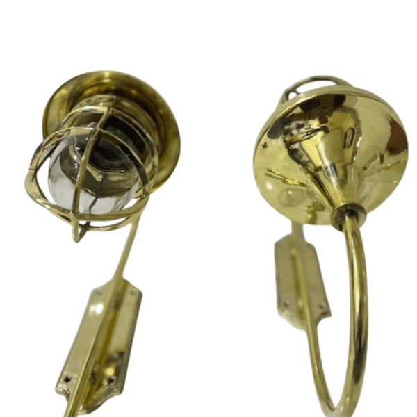 Nautical Maritime Wall Bulkhead Light Fixture Sconce Brass