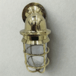 Nautical Ship Sconce Solid Brass Wall Swan Passageway Bulkhead Light